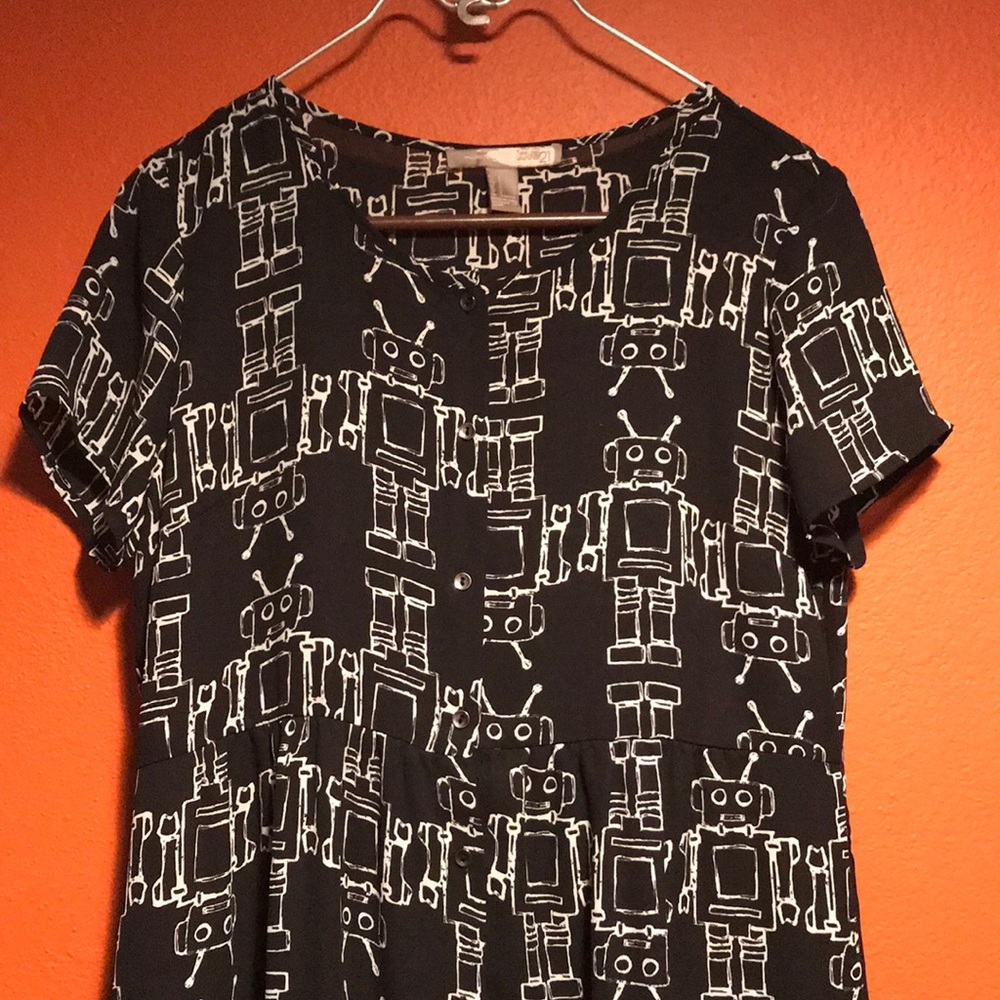 Love21 robot shift dress